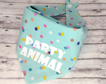 Party Animal Dog Bandana