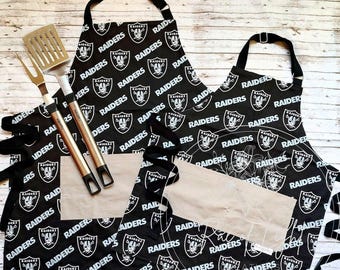 Daddy/Mommy and Me LV Las Vegas Raiders Football Apron