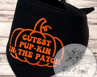 Cutest Pup-Kin in the Patch Dog Bandana