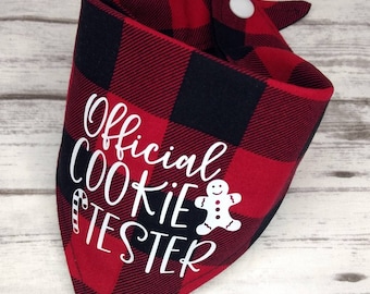 Official Cookie Taster Dog Bandana