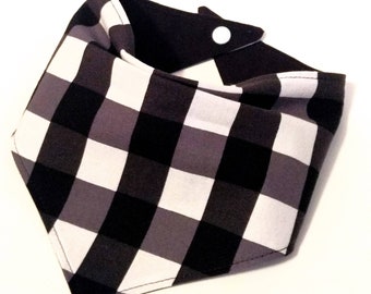 Black Buffalo Check Pet Bandana