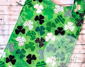 St Patrick's Day Clover Toss Special Needs Bib for big kids, youth and teens