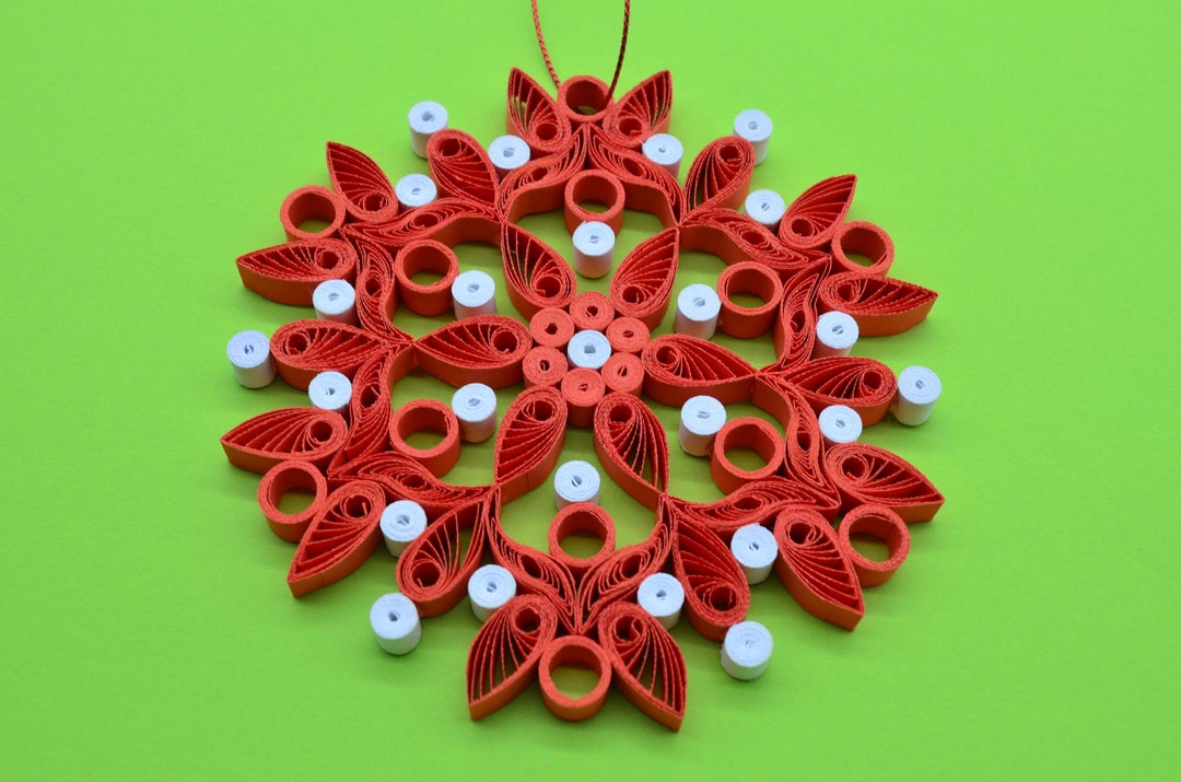 Quilling Art Christmas Ornaments Handmade Quilled Ornament Etsy Canada