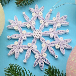 Quilling Art, Snowflake Home Decoration, Paper White Snowflake Ornament ...