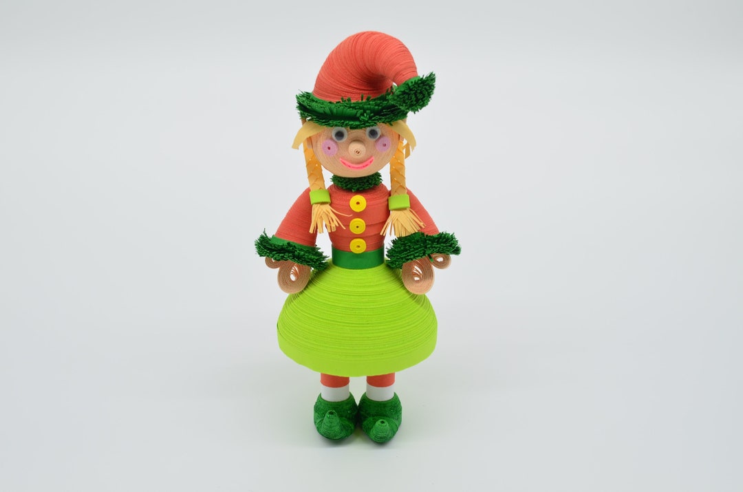 Poupées Elfes De Noël Jumelles – Environ 8 Cm, En Plastique Et Tissu, Pour Décorations Et Chaussettes Cadeaux