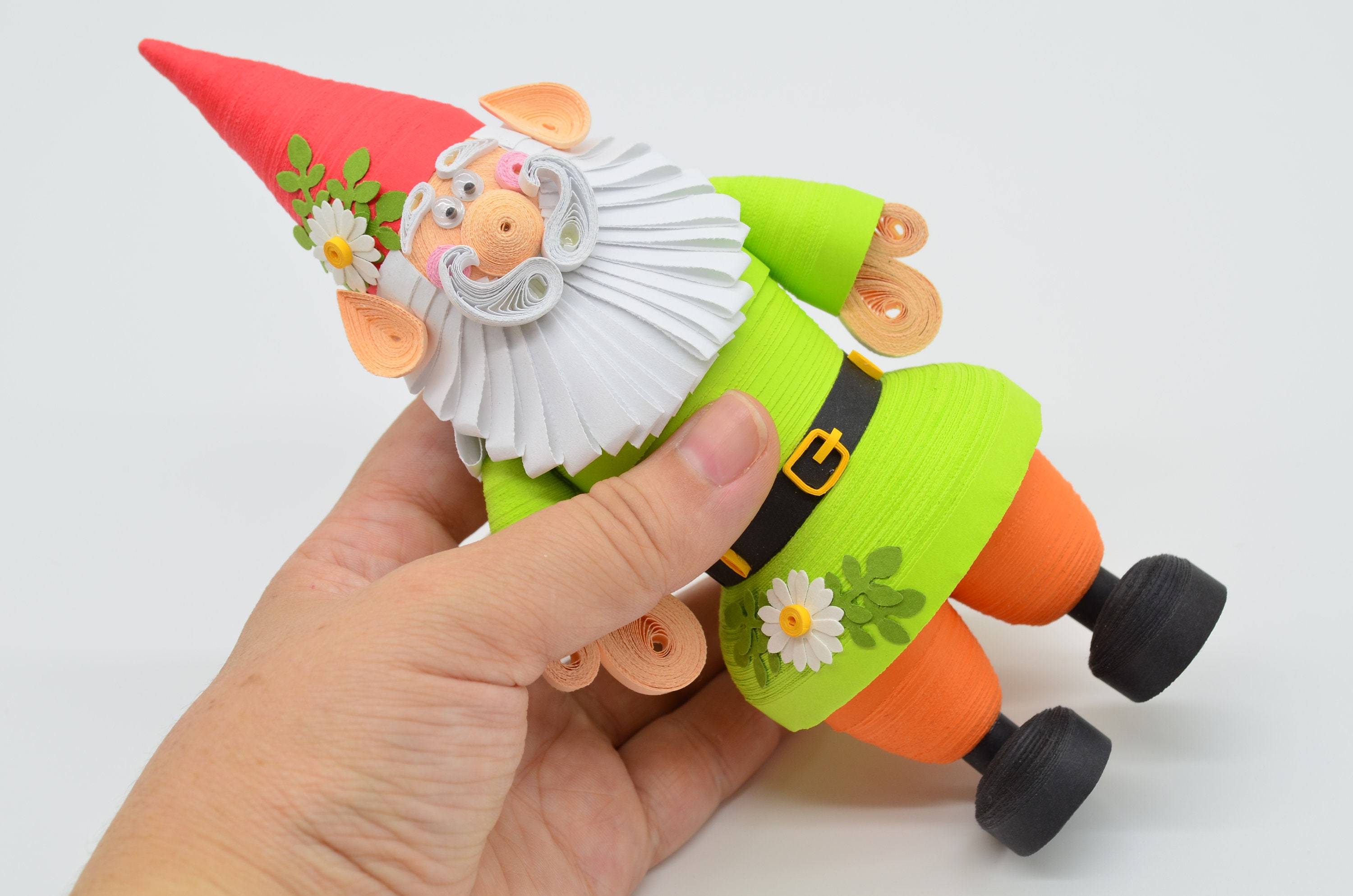 Quilling Gnome Figurine Quilling Art Paper 3D Art Quilled Etsy