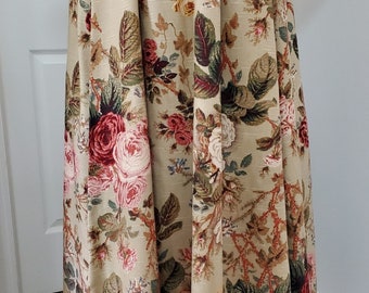 Renaissance Lady's Skirt - One Size - floral - earthtones