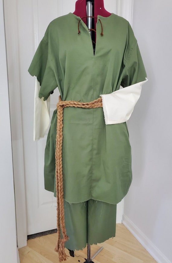 Renaissance Peasant worker Outfit Olive Green Medium Etsy