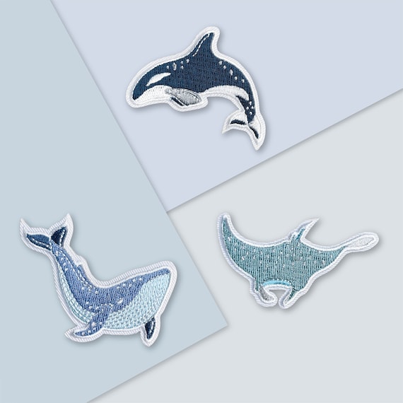Gentiles Gigantes / Animal Marino Bordado Parche de Hierro | Etsy España