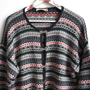Vintage Norweger / Norwegen-Wolle / Damen / Herren / Medium / M / Nordisch / Skandinavisch / Pullover / Winterpullover / Beige / Top