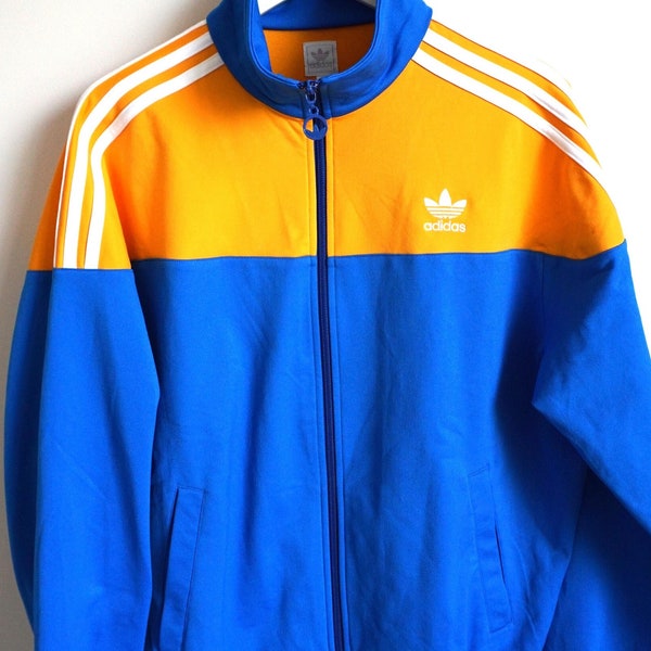 Vintage Adidas Jacket / Mens / Womens / XL / Tracksuit Track Top Sweatshirt Activewear Sportswear / Windbreaker Sweater Blue Jumper / Sweat