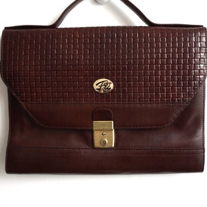 Bolso de mano vintage de piel auténtica, bolso de mano, cartera marrón, bolso de mano, monedero, asa, bolso de mano, cartera, maleta, bolso de hombro, bolsos.
