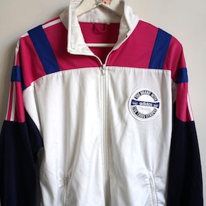 Vintage Adidas Jacket / Mens / Womens / M Tracksuit / Track Top Sweatshirt / Activewear / Sportswear / Windbreaker Sweater Sweat Pink Jumper