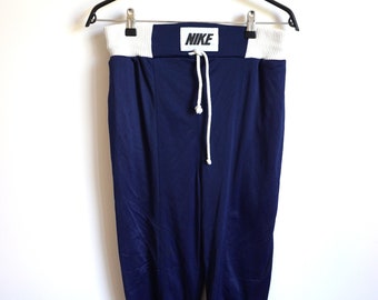 ヴィンテージ ナイキ トラックパンツ、ブルー ジョガーパンツ、サイズ L/XL