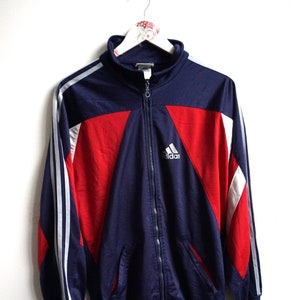 Red and blue shop adidas windbreaker
