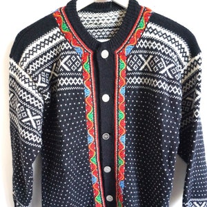 Vintage Norwegian Sweater / Norway wool / Women / Men / S / M / Cardigan Nordic / Scandinavian / Pullover Winter Jumper / Pullover Icelandic