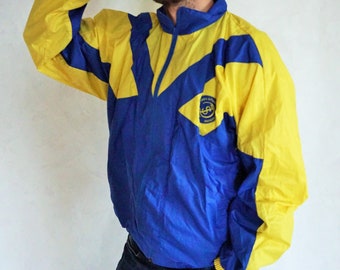 Veste coupe-vent vintage / Vêtements de sport / Course / Course / Vêtements d'extérieur / Grande / XL / Vêtements de sport / Survêtement / Haut de survêtement / Sweat / Parachute