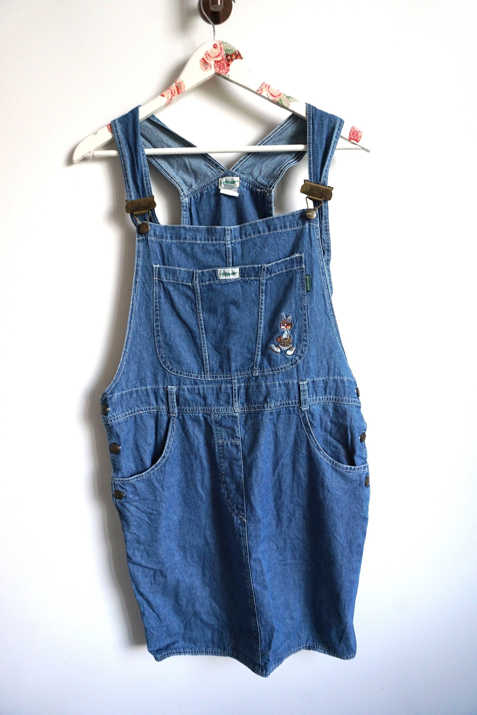 green emerald velvet dress Nora 90's Denim Overalls  Copper Lane Clothing