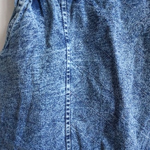 Vintage 80s 90s Blue Denim Skirt 6 8 main image 1