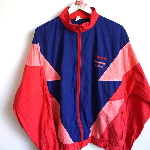 Vintage Adidas Bomber Jacket / Man / Woman / L / Tracksuit / Track Top Sweatshirt / Activewear / Sportswear Sweater Windbreaker Jumper Pink