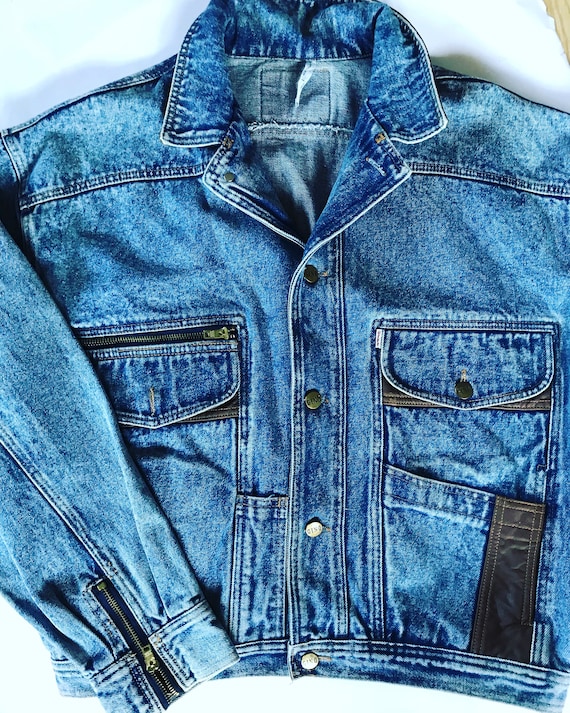 oversized vintage denim jacket