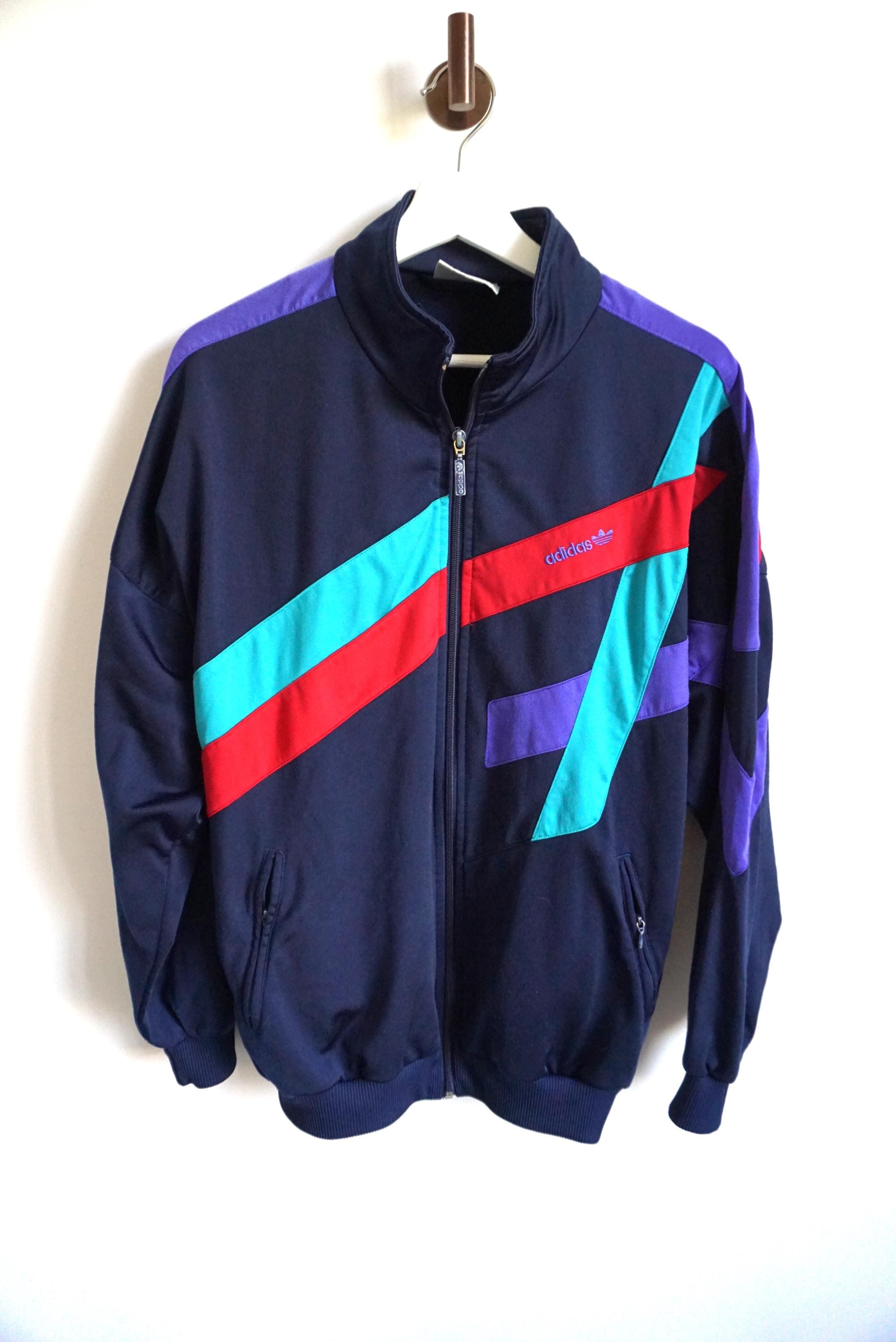 90s Vintage adidas sport トラックジャケット　R56 Vintage 90s Adidas Track Jacket: Sportswear Windbreaker, Size L - Etsy