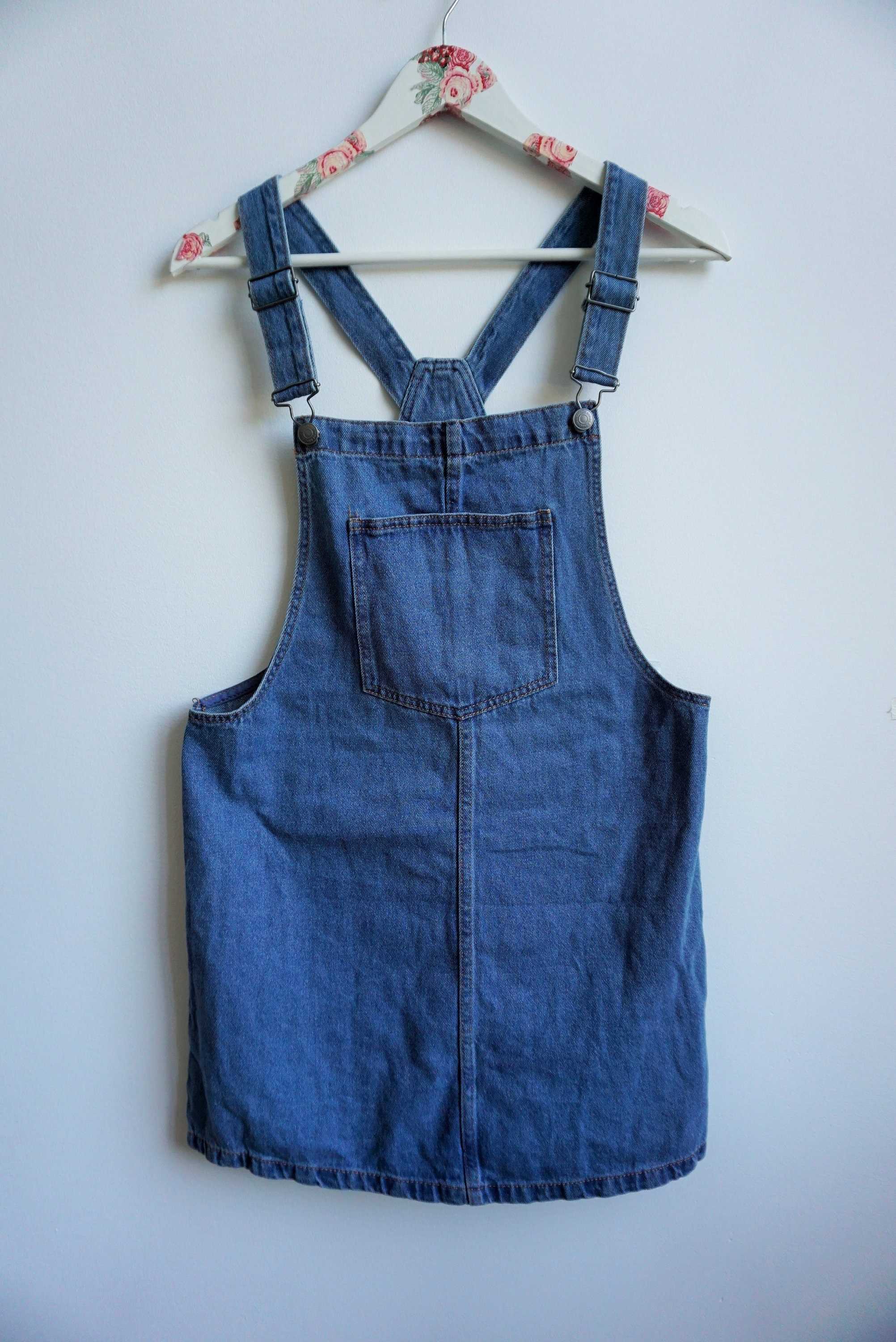 90s Dungarees Dress - Etsy New Zealand