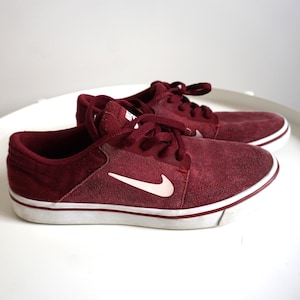 Vintage NIKE Sneakers / Schuhe / Schuh UK 5 / Eur 38 / US 7.5 / Tie Casual Sneaker / Jogger Run / Gym Suede Leather / Skate / Skateboard 90s