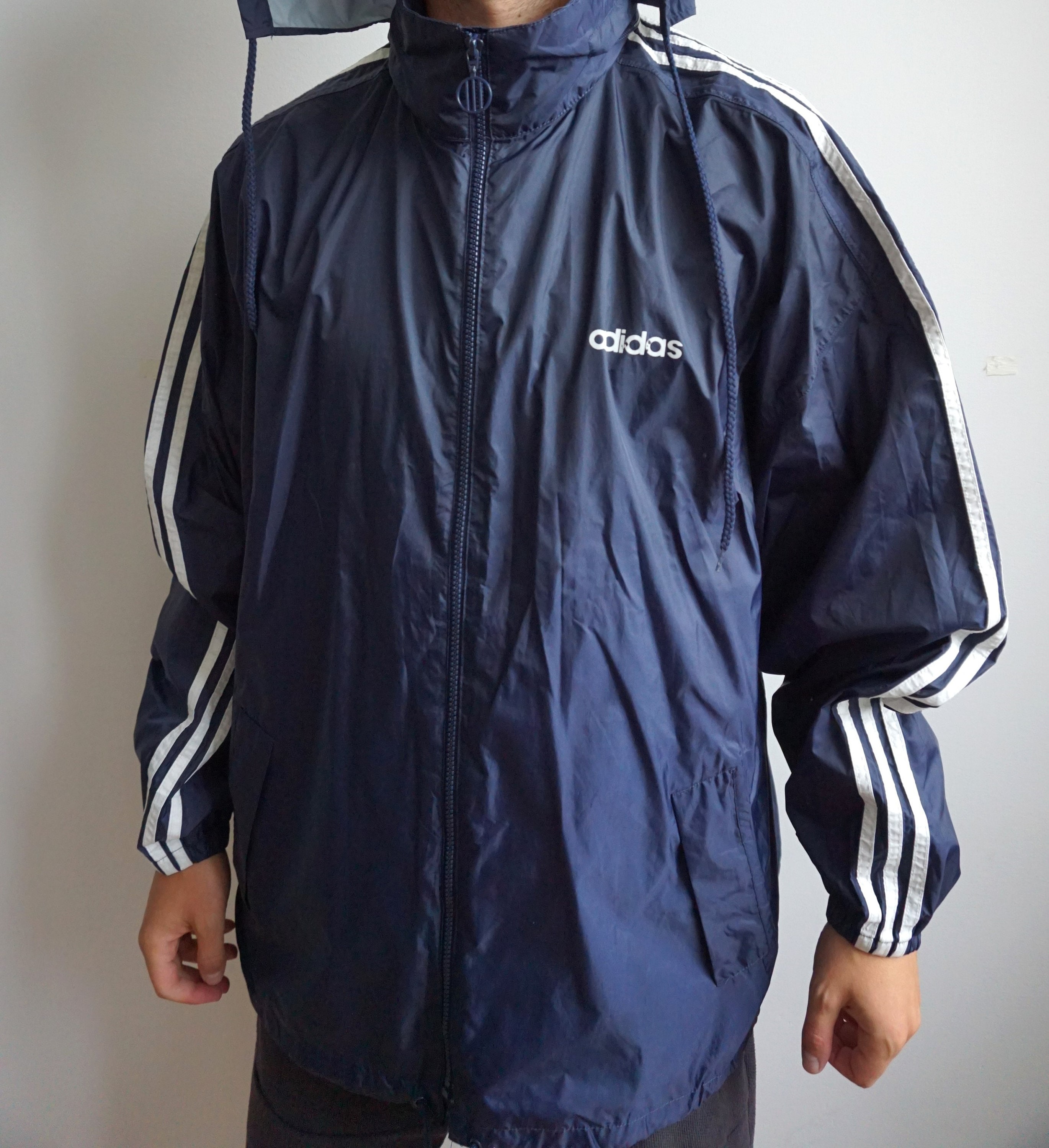 Buy Vintage ADIDAS Raincoat / Rain Coat / Windbreaker Outwear / Online in - Etsy