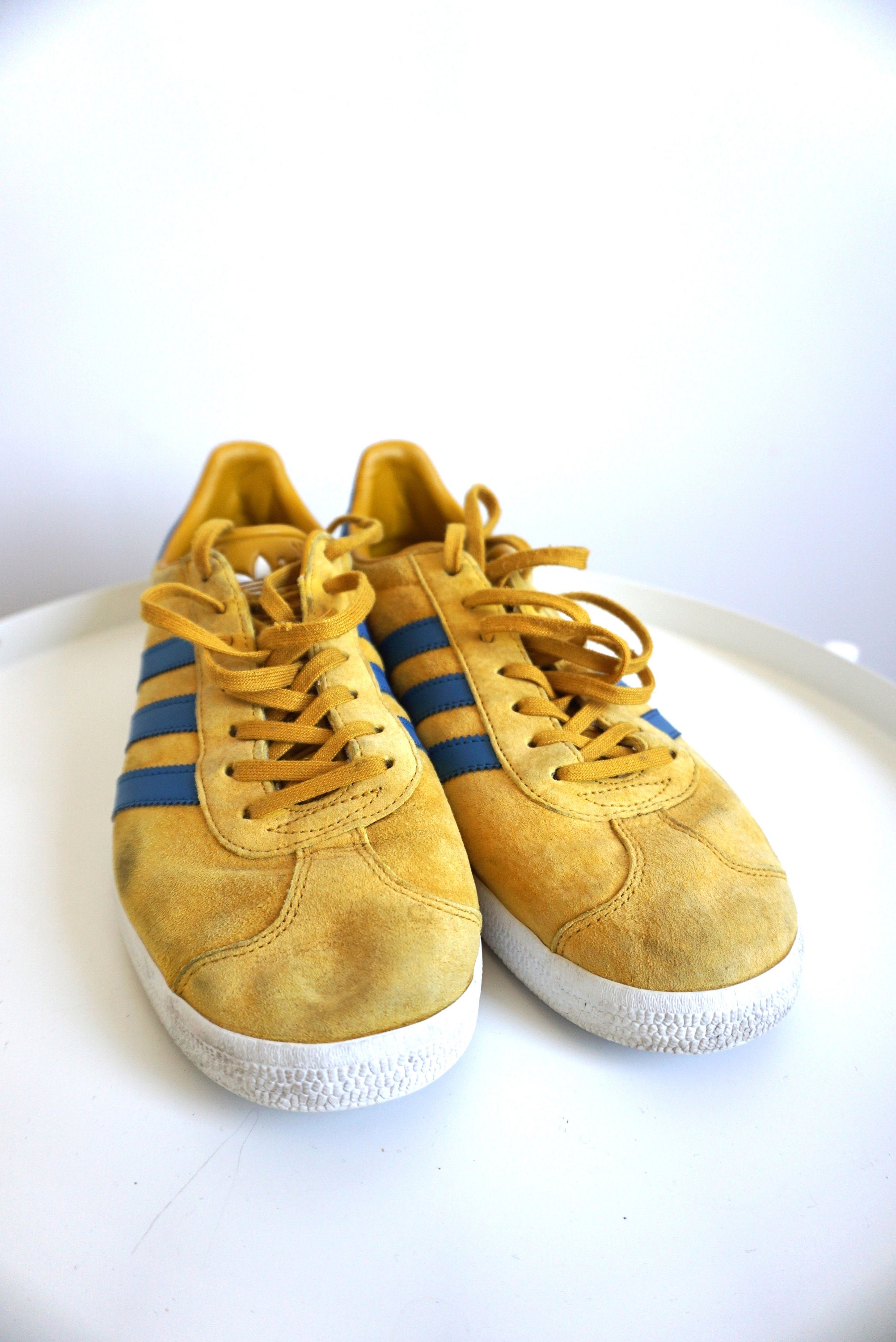 Vintage ADIDAS Gazelle Sneakers: Yellow Suede Trefoil Trainers (US 9 1/2) -  Etsy
