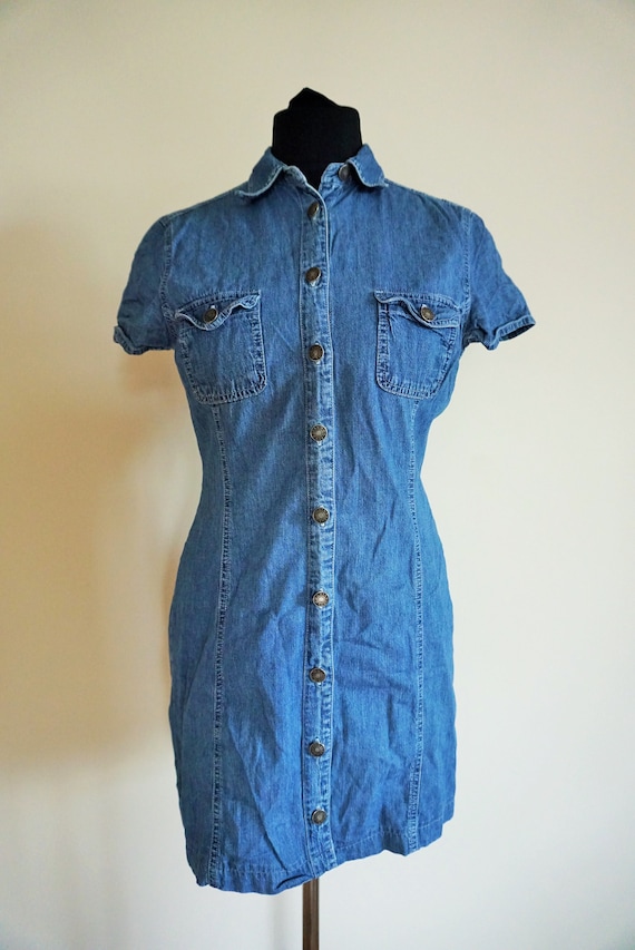 denim dress no sleeves