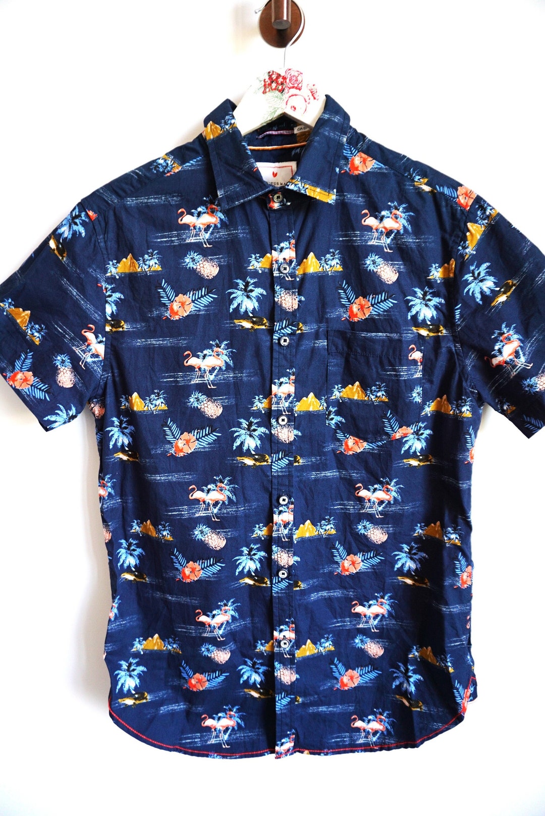 Mackay Blue 01 Tartan Vintage Leaves Hawaiian Shirt main image 0