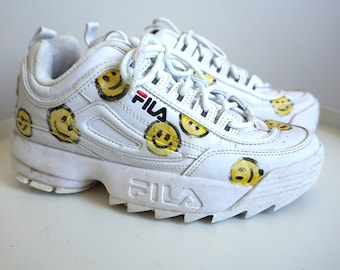 Zapatillas deportivas vintage FILA estilo "dad sneakers": Talla UK 5 / US 7.5 - Zapatillas deportivas voluminosas y poco atractivas