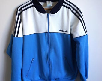 Vintage Adidas Track Jacket: Unisex M / L Activewear Windbreaker Sweatshirt