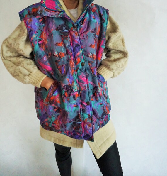 Vintage Skiing Vest / Warm / Bomber / Ski Suit/ Ou
