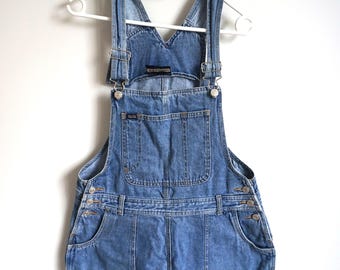 Peto corto vaquero vintage: Mono azul de los 90, talla M