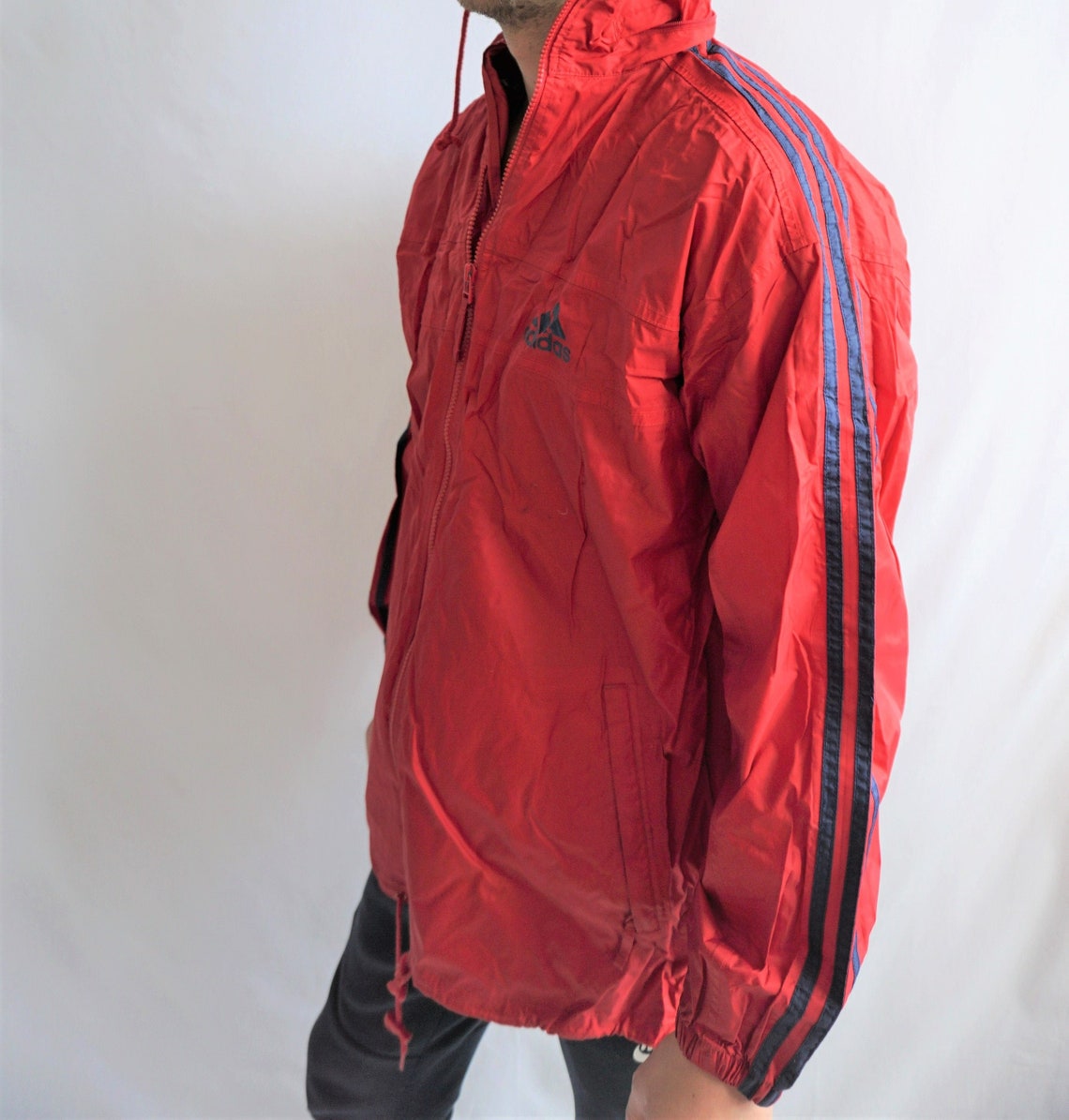 Vintage ADIDAS Raincoat / Rain coat / Windbreaker Outwear / Etsy