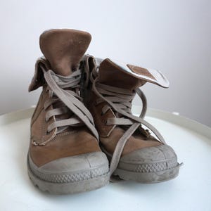 Vintage Palladium Plateau Sneakers: Khaki Jungle Boots, US 7 / EU 38 Bild 4