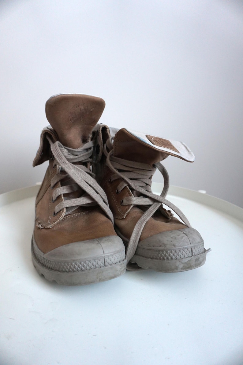 Vintage Palladium Plateau Sneakers: Khaki Jungle Boots, US 7 / EU 38 Bild 4