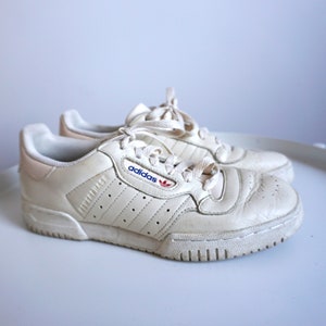 Vintage ADIDAS Sneakers / Boots / Shoes / Shoe / UK 5 / Eur 38 / US 7 / Trefoil Logo / Trainers Tie Joggers White Leather / Adidas Originals