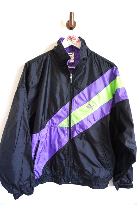 Puma windbreaker green sales