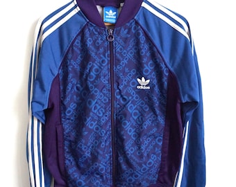 Vintage Adidas Track Jacket: Parachute Bomber Style, Unisex Sportswear Sweater