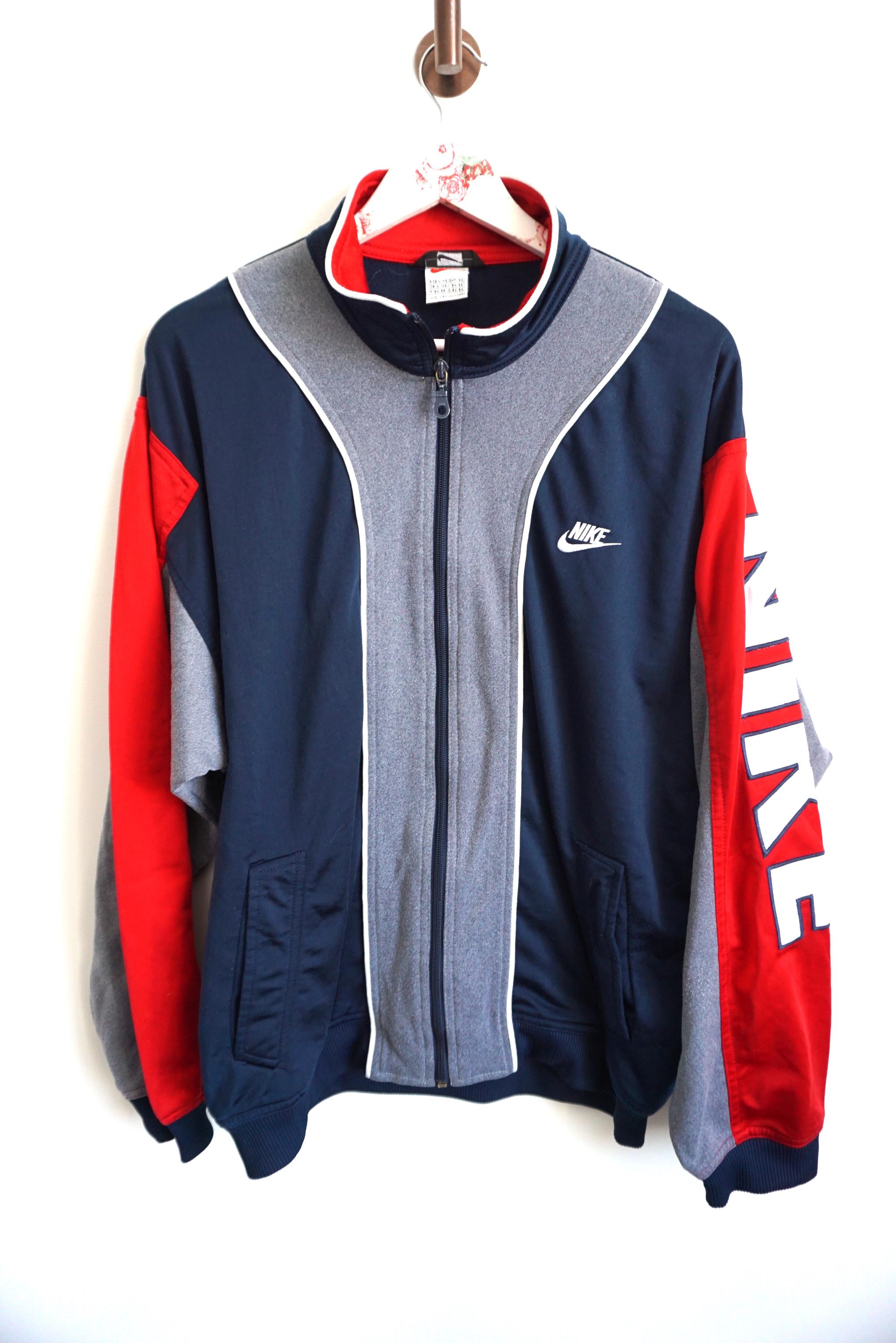 ジャケット・アウター NIKE track jacket 90s Nike, vintage 90 Navy blue Track Jacket, mens medium | eBay