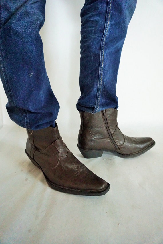 mens soft leather boots uk