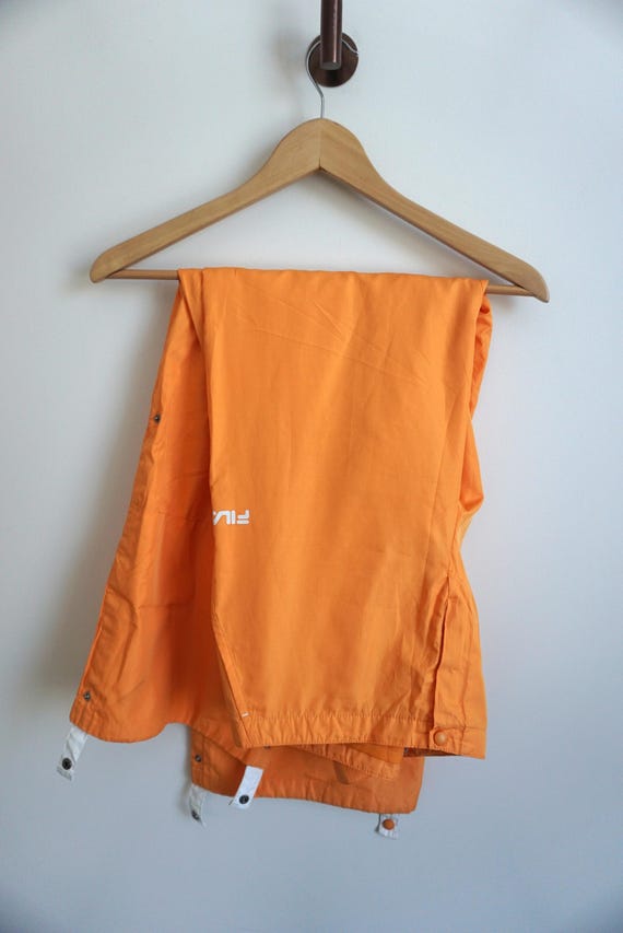 Vintage FILA Orange Pants: M, Trainers Joggers