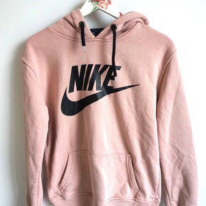 Vintage NIKE Hoodie Jacket / S / Tracksuit / Track Top Sweatshirt / Activewear / Sportswear / Windbreaker Sweater Jumper Pink Pullover Sport