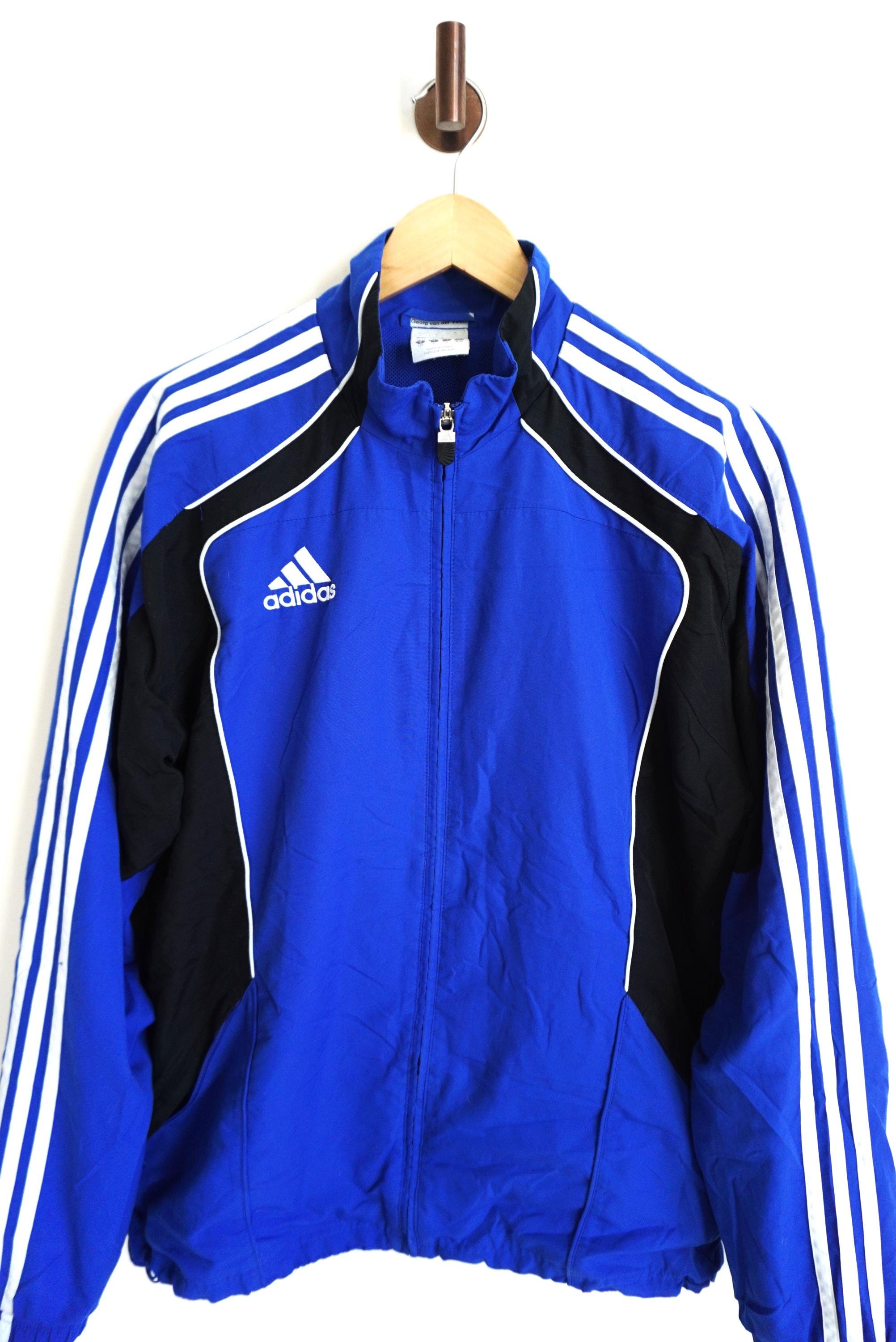 Vintage 90s Adidas Track Top Jacket: Sportswear Windbreaker , Size