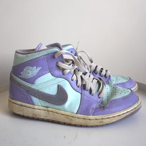 Vintage Nike Leather Air Jordan Boots / High Sneakers / Shoes / Shoe UK 7 / Eur 41 / US 8 / Tie Basketball Trainers / Joggers / Jordans