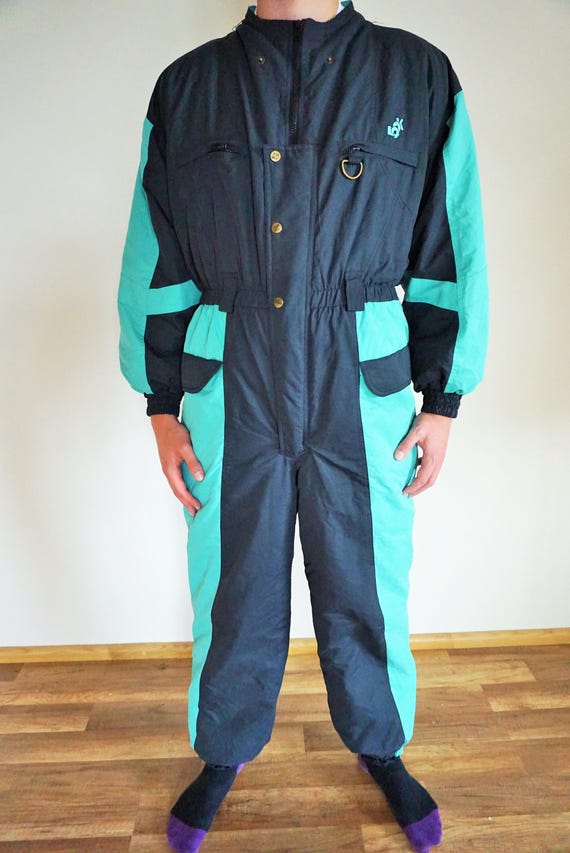 Vintage One Piece Skiing Suit / Ski / Suit / Overa