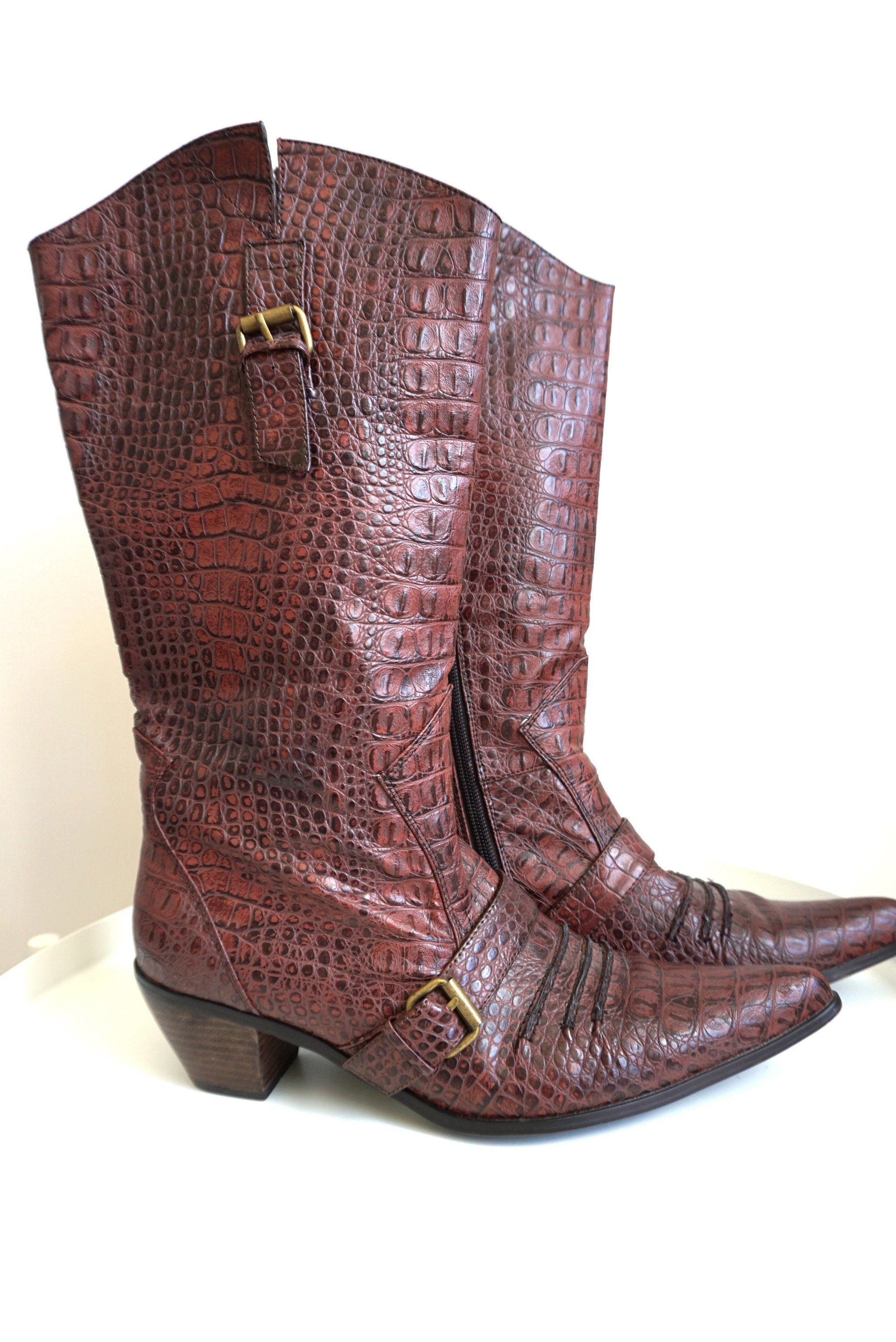 Ariat Heritage Roper bottes western femme – Cuir marron vieilli Ariat Heritage Roper bottes western femme – Cuir marron vieilli